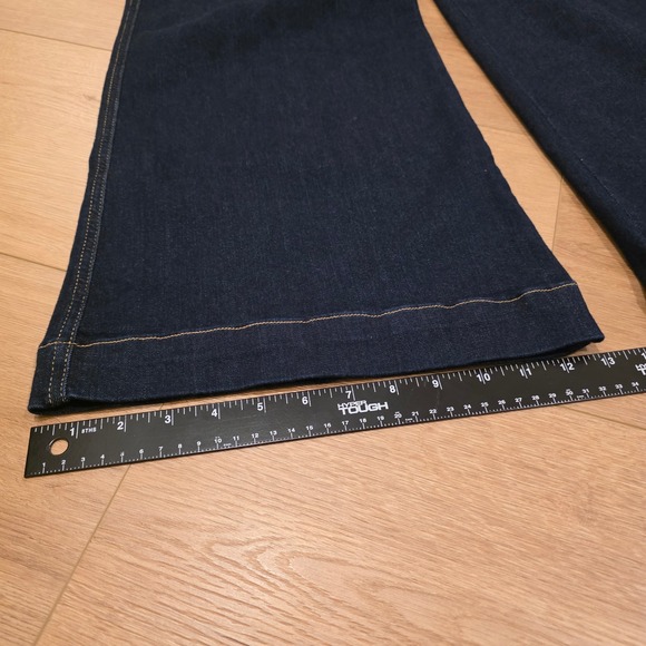 FRAME Wide Leg High Rise Jeans Rinse Womens Size 29 Blue Indigo Retro Boho - Picture 8 of 10